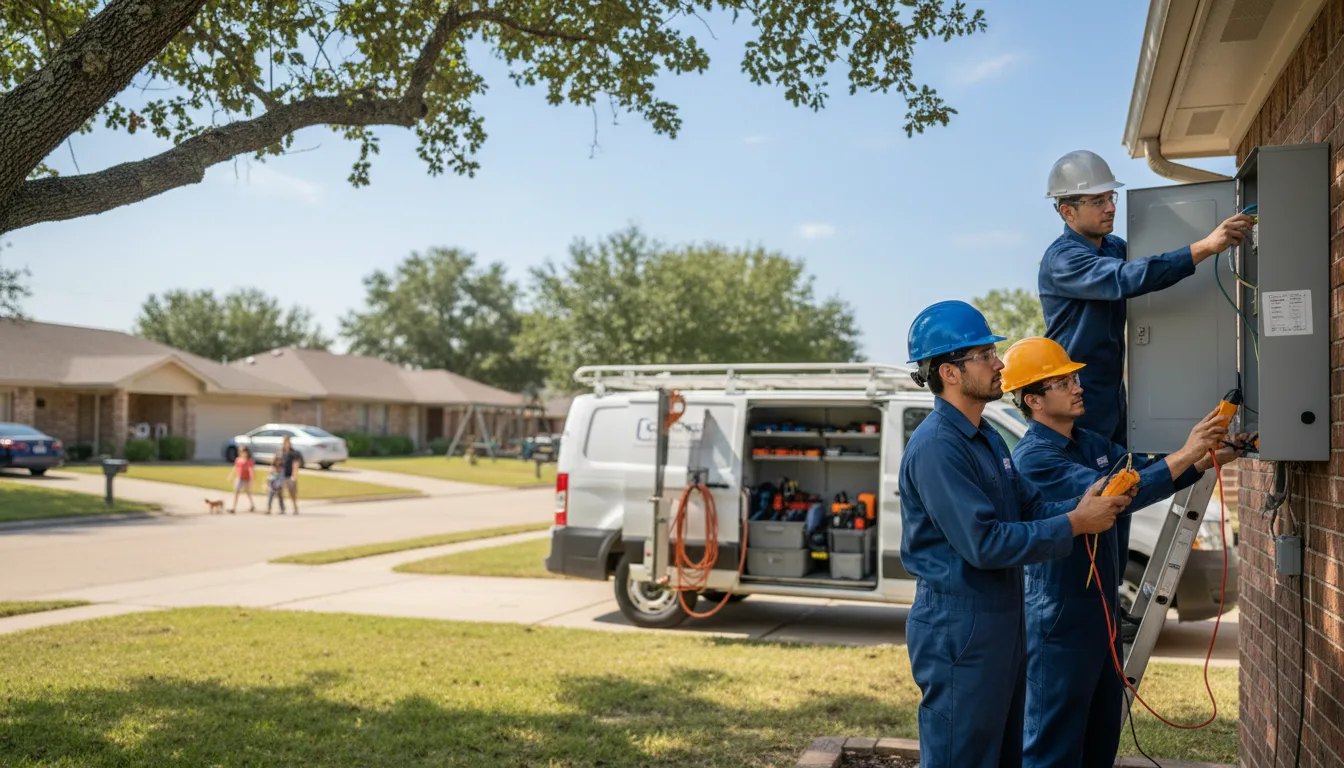 Certified electrician providing emergency electrical services in Karnack, TX